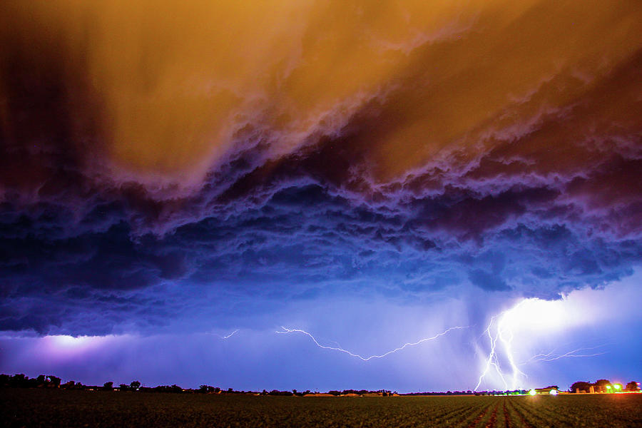 Another Impressive Nebraska Night Thunderstorm 006 Photograph by NebraskaSC
