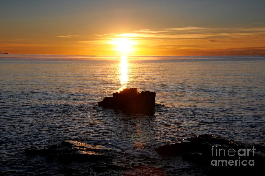 Another Lake Superior Sunrise Photograph by Sandra Updyke