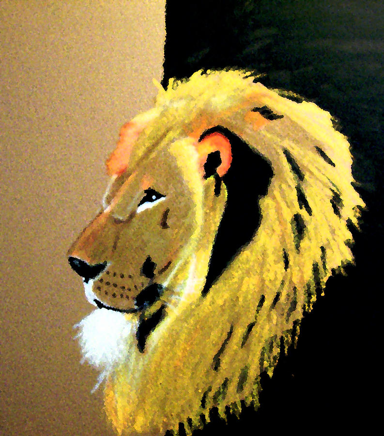 Another Leo Painting by Lorna Lorraine