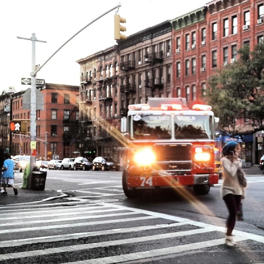 New York City Photograph - Another #manhattan #street Scene #nyfd by Matt Sweetwood