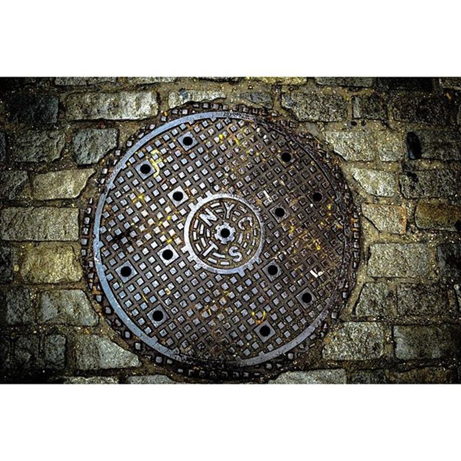 New York City Photograph - Another Manhole Cover. #nyc #nikon by AJS Photography