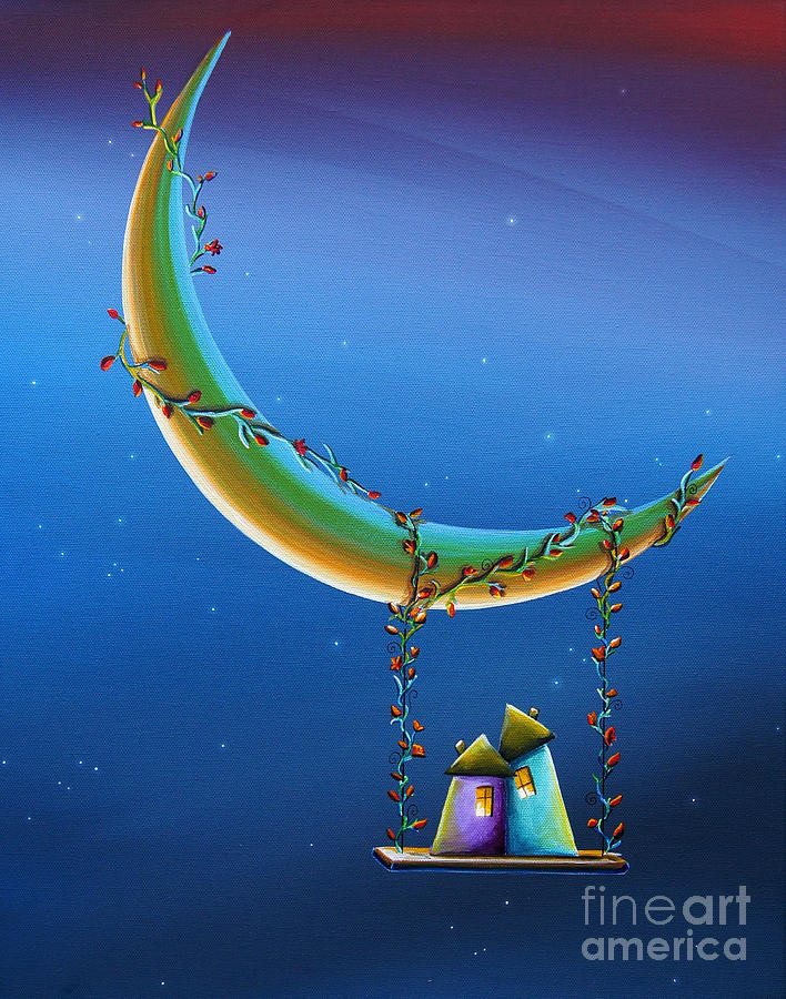Another Moonlight Serenade Painting by Cindy Thornton