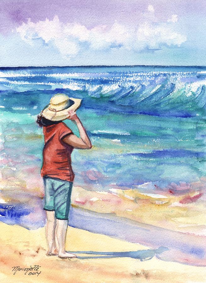 Another Nice Day at the Beach Painting by Marionette Taboniar