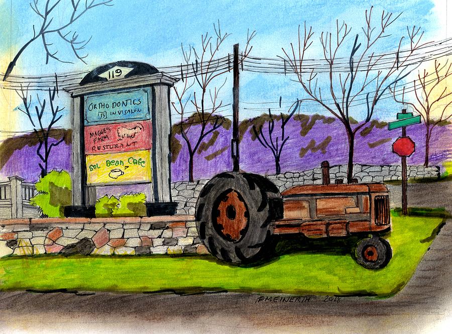 Another Old Tractor Drawing by Paul Meinerth