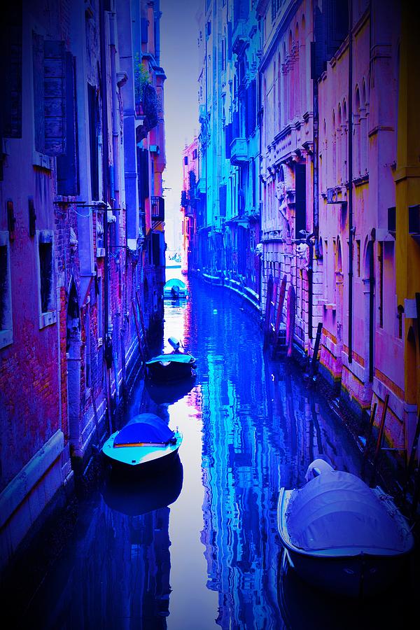 Another Particular Canal in Venice - Artistic Effects Photograph by Mark Mitchell