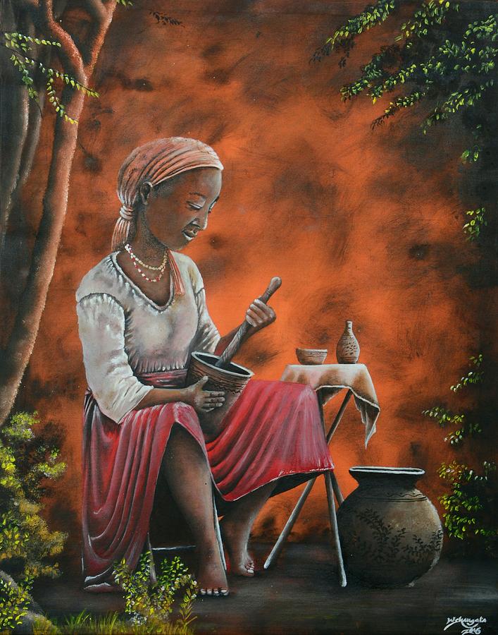 Another Place Painting by Wilson Simwa - Kenya