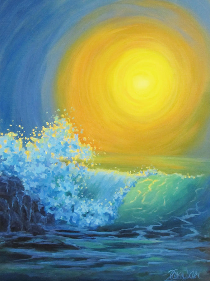Sunset Painting - Another Sun by Karen Ilari