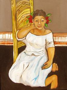 Brilliant Color Drawing - Another Yellow Chair by Ruth Olivar Millan Brilliant Color Drawing - Another Yellow Chair by Ruth Olivar Millan