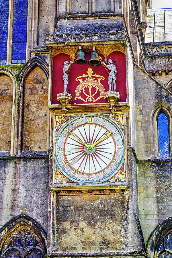 Anotomical Clock at Wells, UK Photograph by Chris Smith