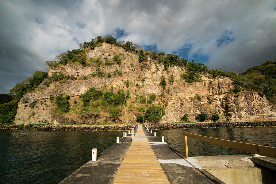 Ans Chastanet Pier Hillside Saint Lucia Photograph by Toby McGuire
