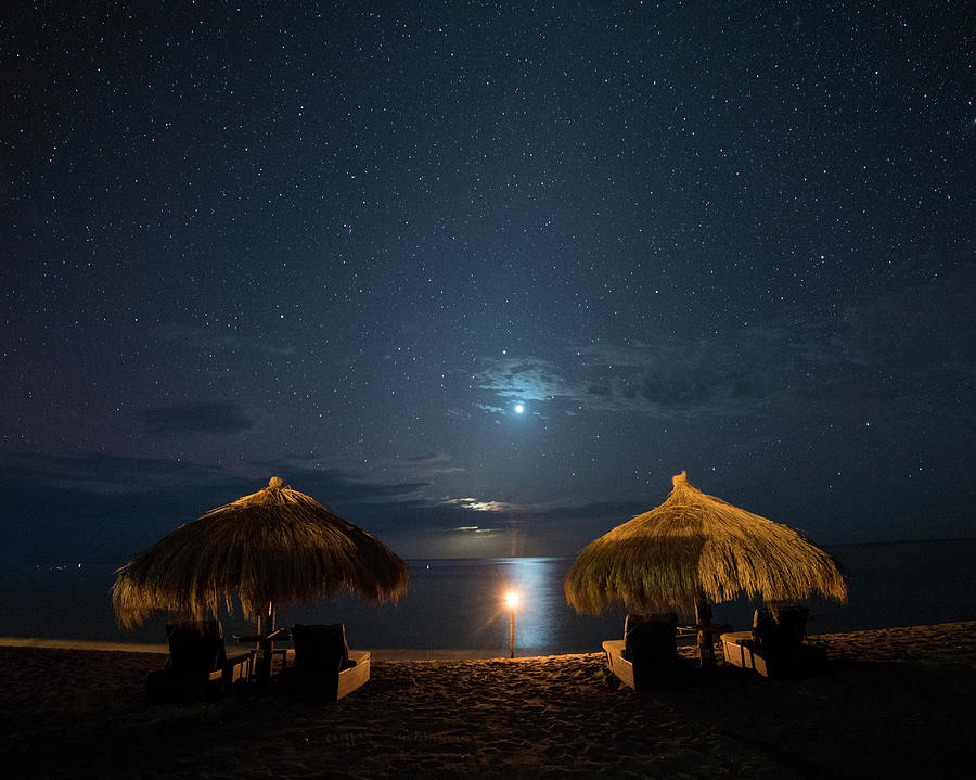 Anse Chastanet Sitting and Watching Venus Under the Stars Saint Lucia Caribbean Photograph by Toby McGuire