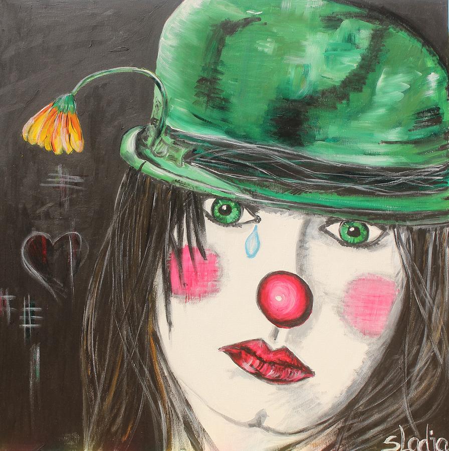 Ansichten Eines Clowns Painting by Sladjana Lazarevic