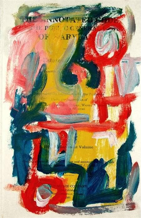 Abstract Painting - Anstract On Paper No. 18 by Michael Henderson Abstract Painting - Anstract On Paper No. 18 by Michael Henderson
