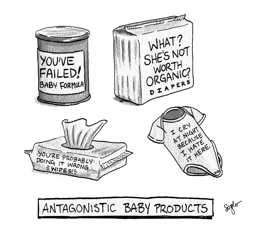Antagonistic Baby Products Drawing by Sophia Wiedeman
