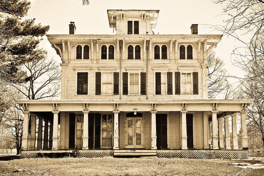 Architecture Photograph - Antebellum in Sepia by Colleen Kammerer