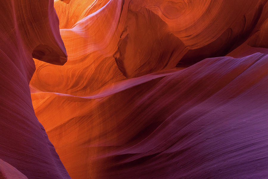 Antelope Canyon Fire Photograph by Lon Dittrick