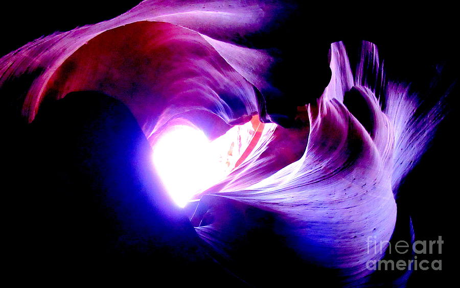 Antelope Canyon Heart Opening Photograph by Mars Besso