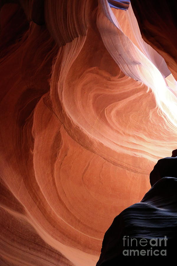 Antelope Canyon Reddish And Blue Tones Photograph by Christiane Schulze Art And Photography