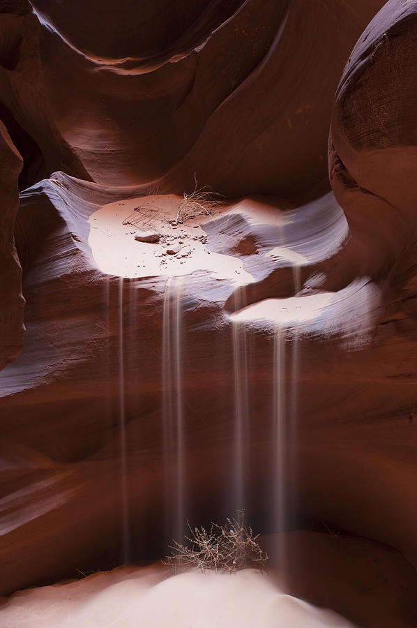 Antelope Canyon Sand Stream Photograph by Sandra Bronstein
