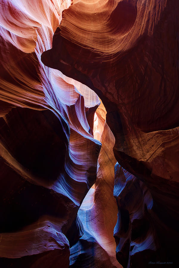 Antelope Canyon Squeeze Photograph by Peter Kennett