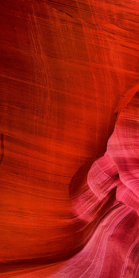 Antelope Canyon Triptych Left Panel Photograph by Greg Norrell