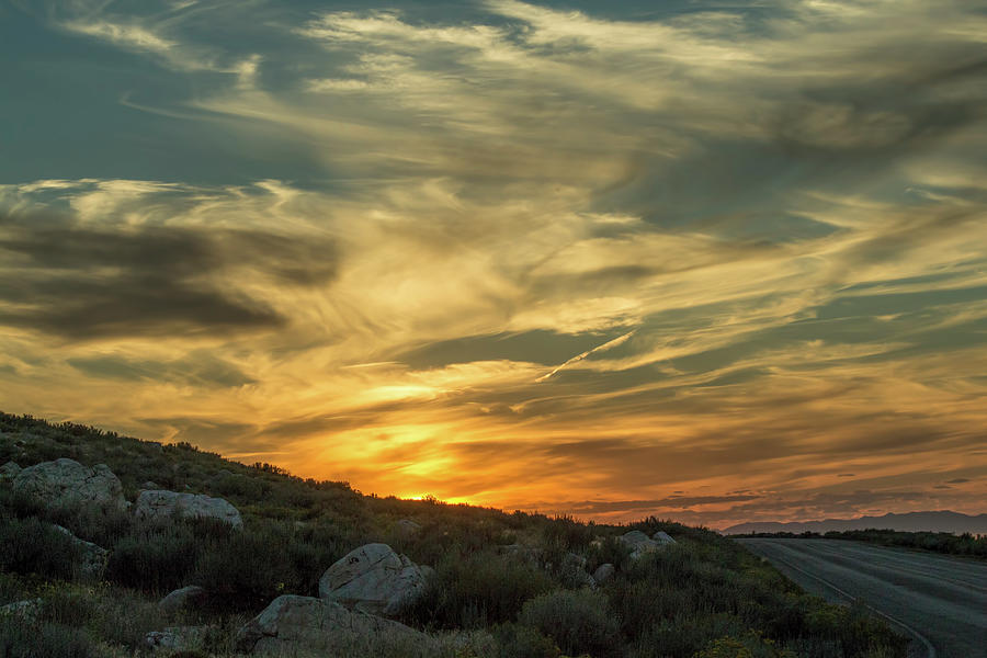 Antelope Island Sunset 3 Photograph by Teresa Wilson