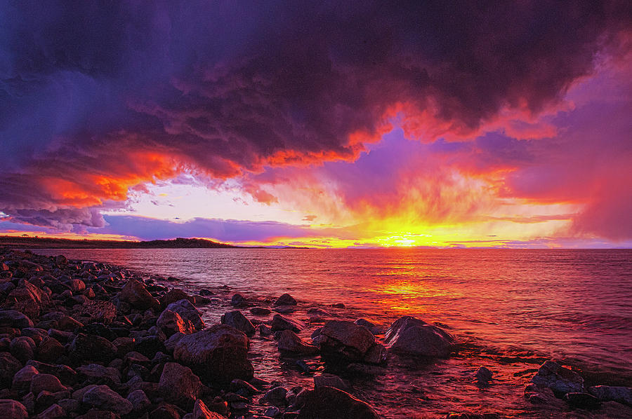 Antelope Island Photograph - Antelope Island Sunset by Norman Hall Antelope Island Photograph - Antelope Island Sunset by Norman Hall