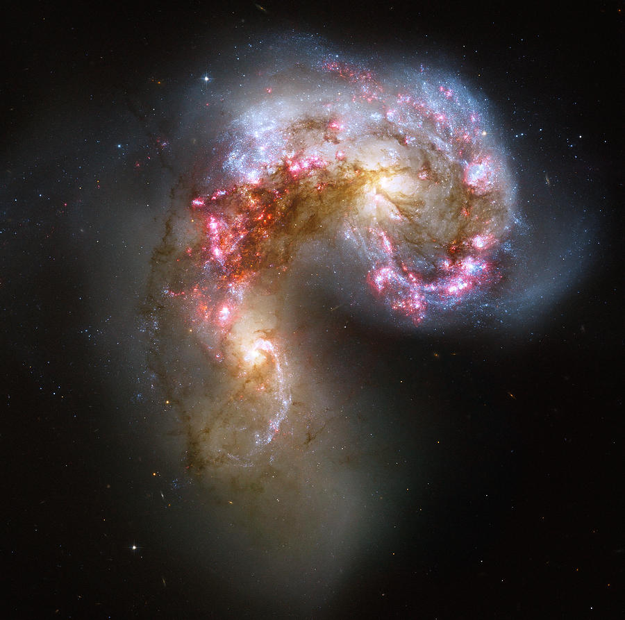 Antennae galaxies xl Photograph by Nasa