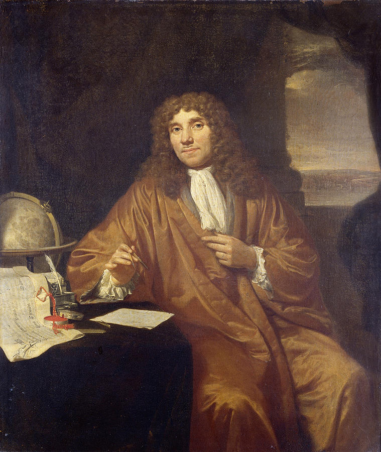 Anthonie van Leeuwenhoek Painting by Jan Verkolje