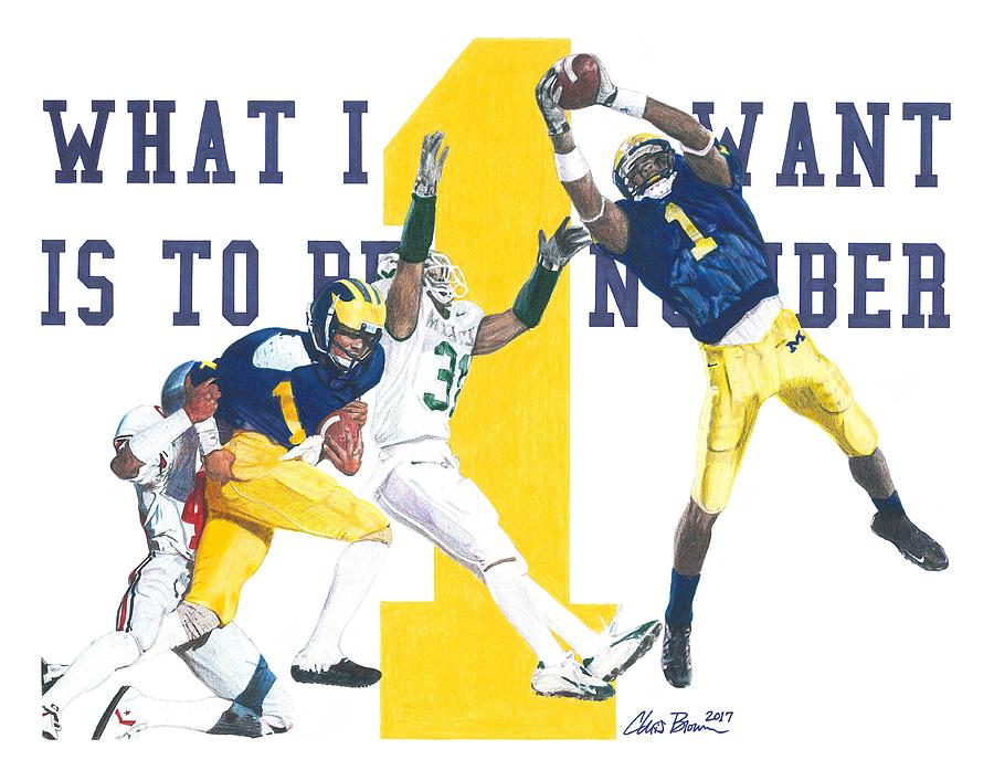 Anthony Carter and Braylon Edwards - #1 Drawing by Chris Brown