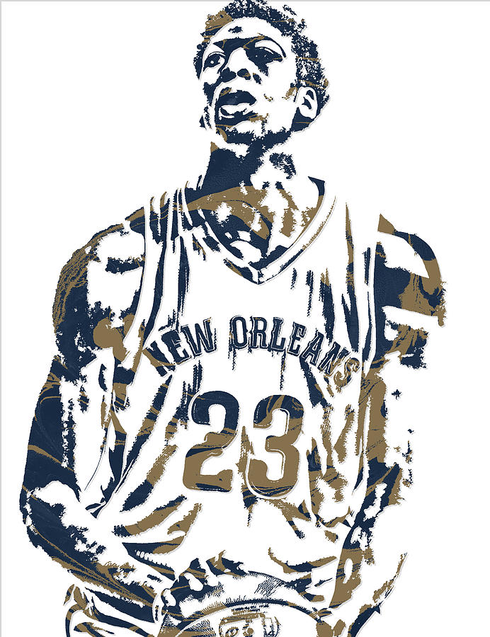 Anthony Davis New Orleans Pelicans Pixel Art 4 Mixed Media by Joe ...