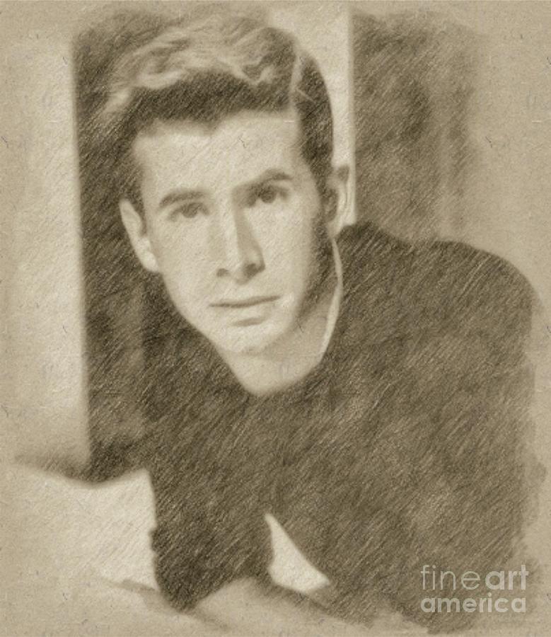 Anthony Perkins, Actor Drawing