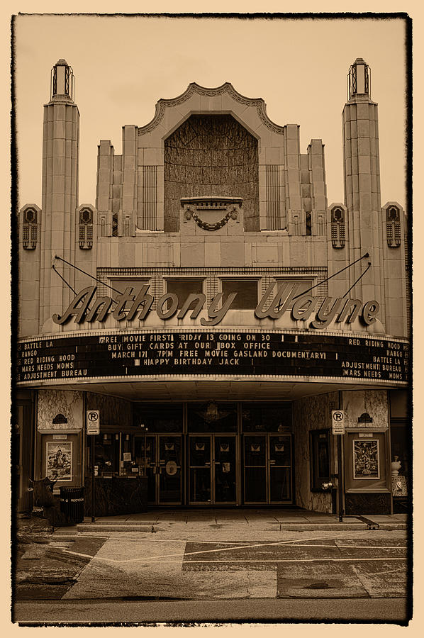 Anthony Wayne Theater Photograph by Jack Paolini