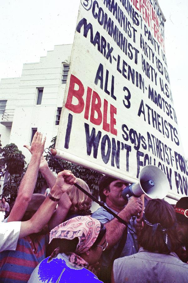 Anti Communist bible advocates Democratic National Convention Miami Beach Florida 1972-2016 Photograph by David Lee Guss