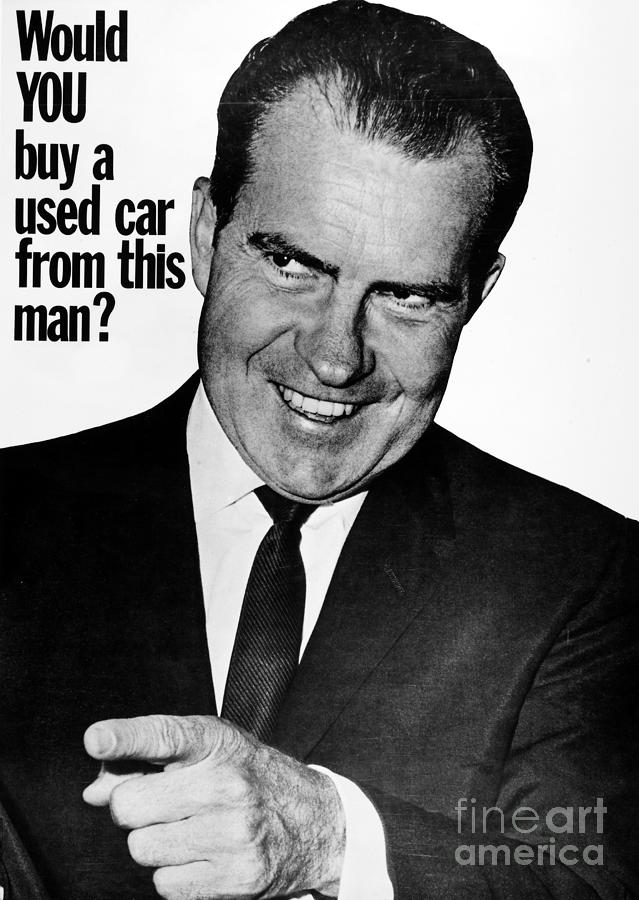 1960 Photograph - Anti-nixon Poster, 1960 by Granger