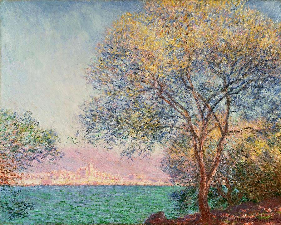 in the Morning, Claude Monet Painting by Antibes