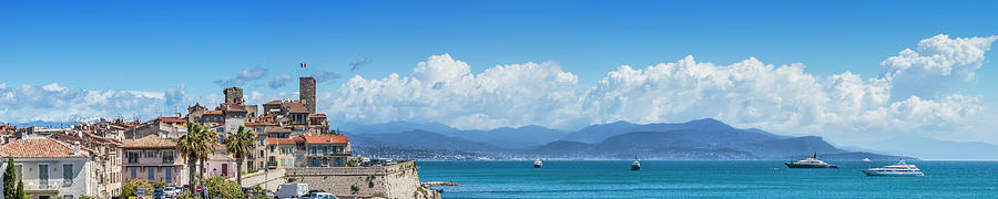 ANTIBES Old Town - Panoramic Photograph by Melanie Viola