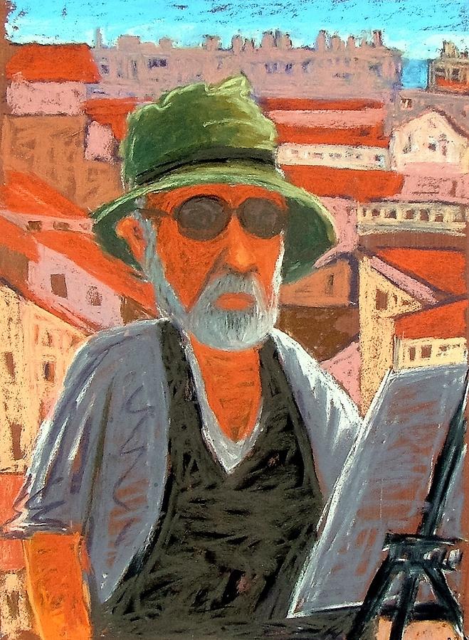 Self Portrait Painting - Antibes Self by Gary Coleman