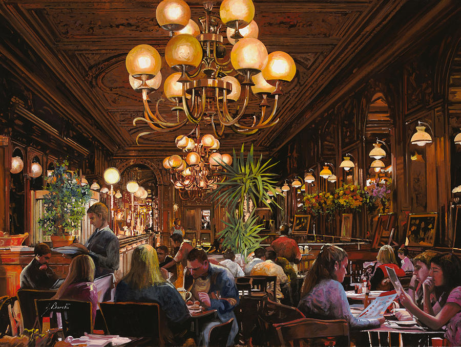 Paris Painting - Antica Brasserie by Guido Borelli
