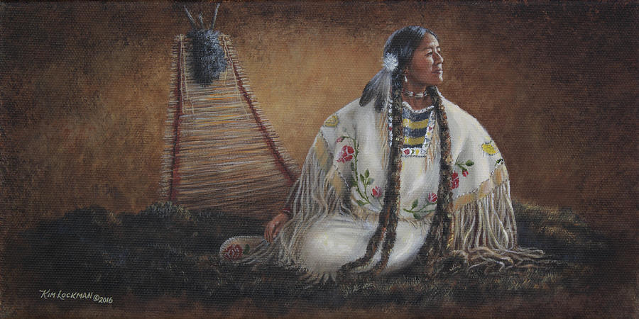 Native American Painting - Anticipation by Kim Lockman