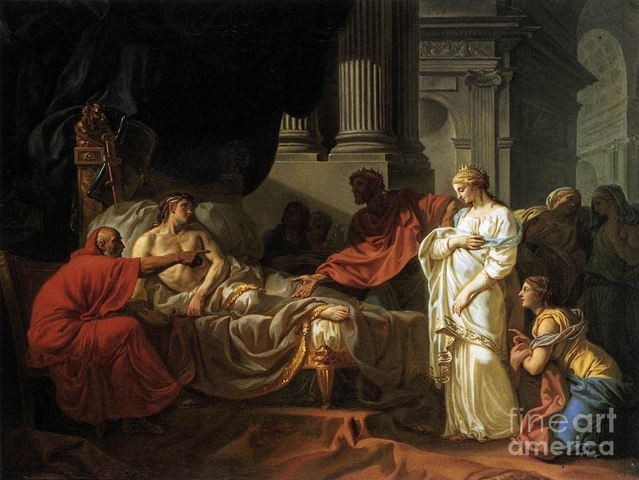 Antiochus and Stratonica  Painting by MotionAge Designs