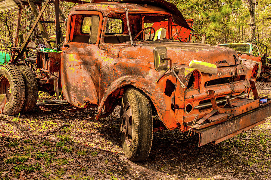 Antique Abandoned Truck Wrecker Photograph by Douglas Barnett