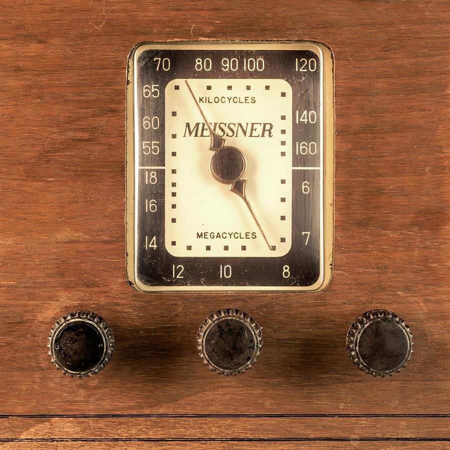 Vintage Photograph - Antique Radio by Jim Hughes
