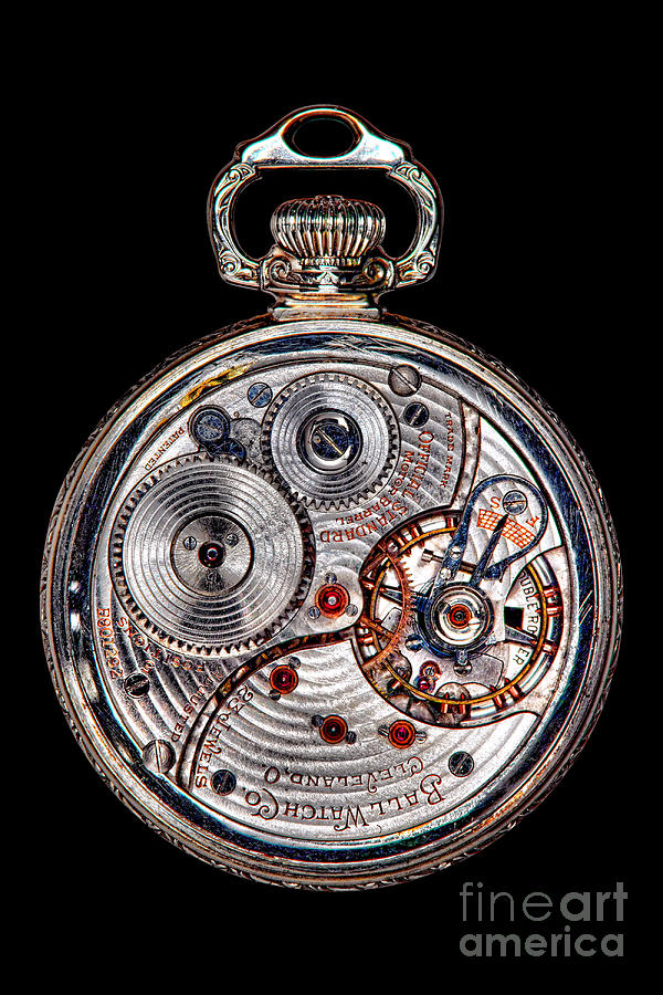 Antique Ball Railroad Watch Movement  Photograph by Olivier Le Queinec