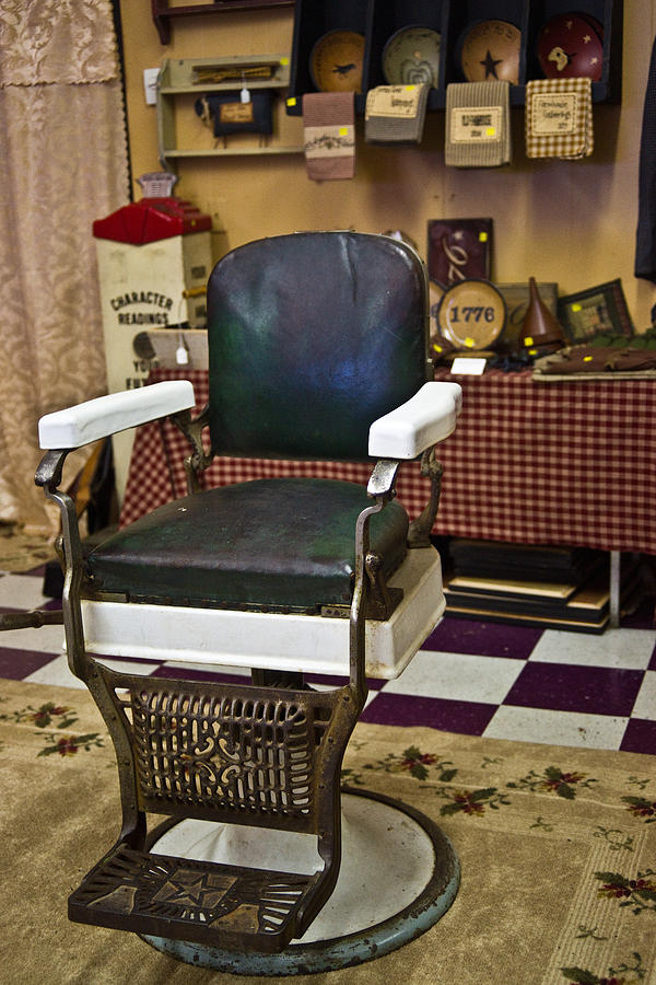 Antique Barber Chair Photograph By Douglas Barnett