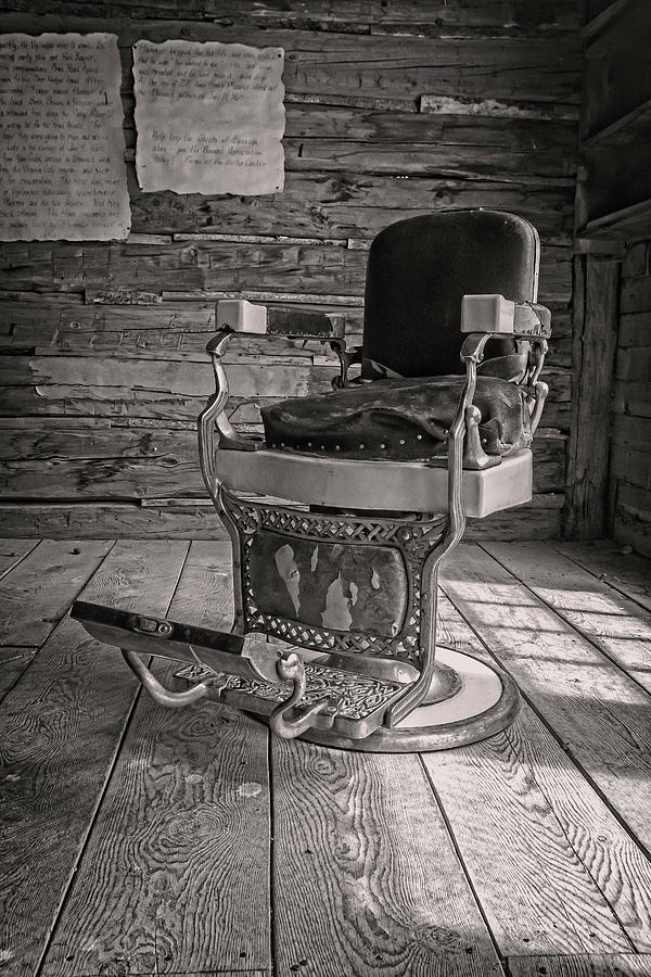 Antique Barber Chair Photograph by Scott Read