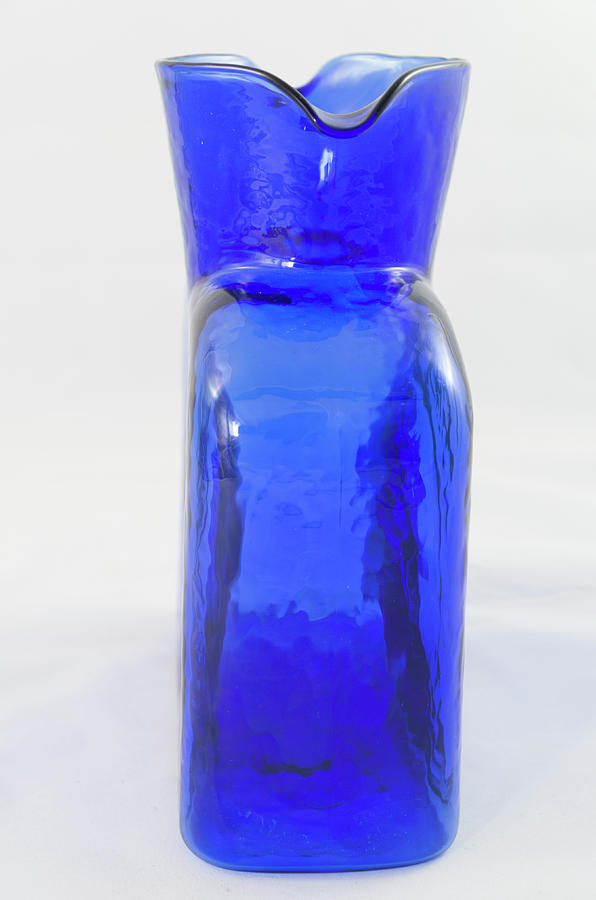 Antique blue glass jug Photograph by Bob Corson - Fine Art America