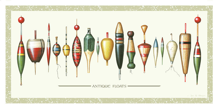 Antique Bobbers Painting by JQ Licensing - Fine Art America