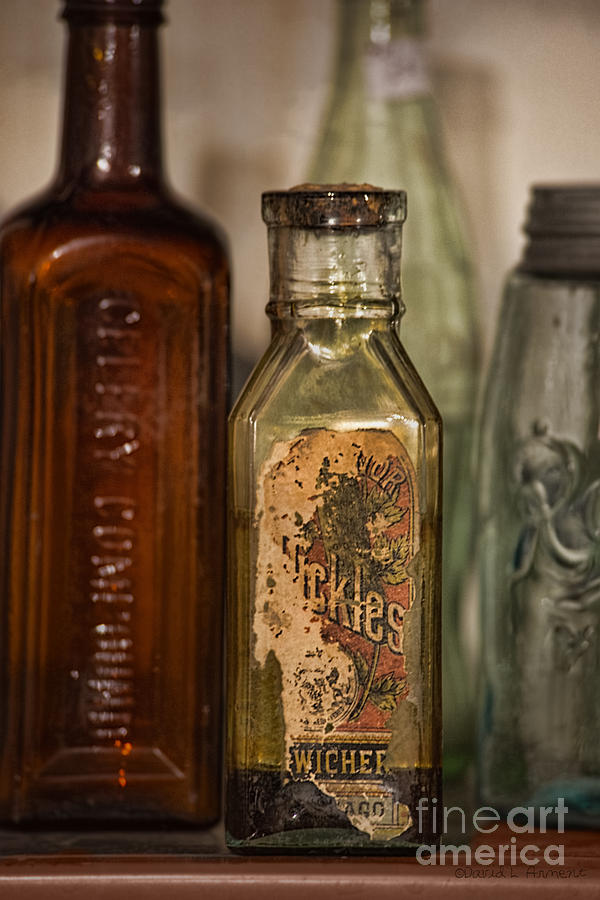 Antique Bottles Photograph by David Arment