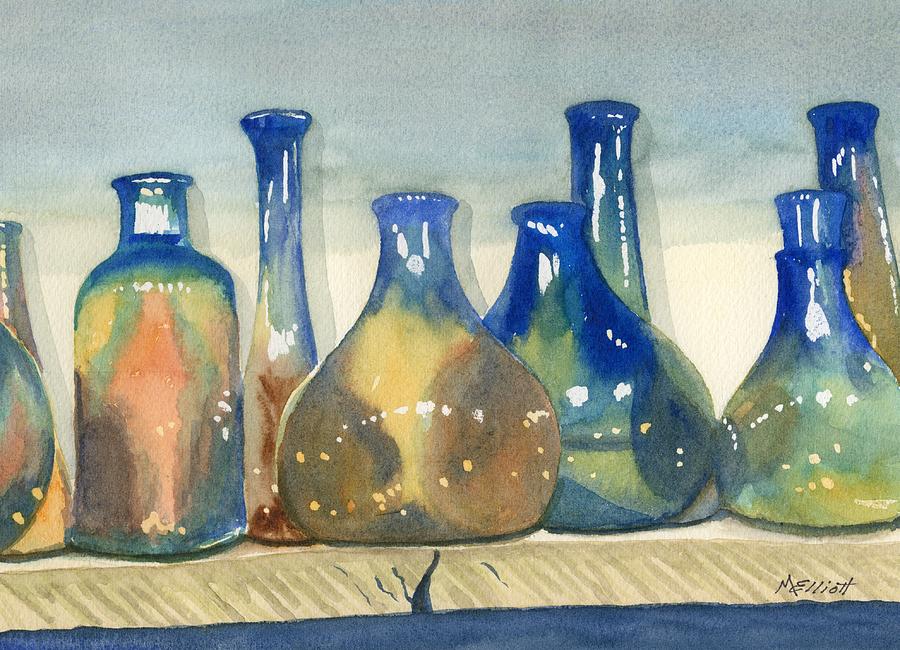Bottle Painting - Antique Bottles by Marsha Elliott